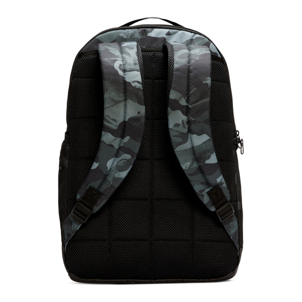 Nike Brasilia 9.0 Print Mochila Medio - Light Smoke Grey/Black/Metallic Cool Grey