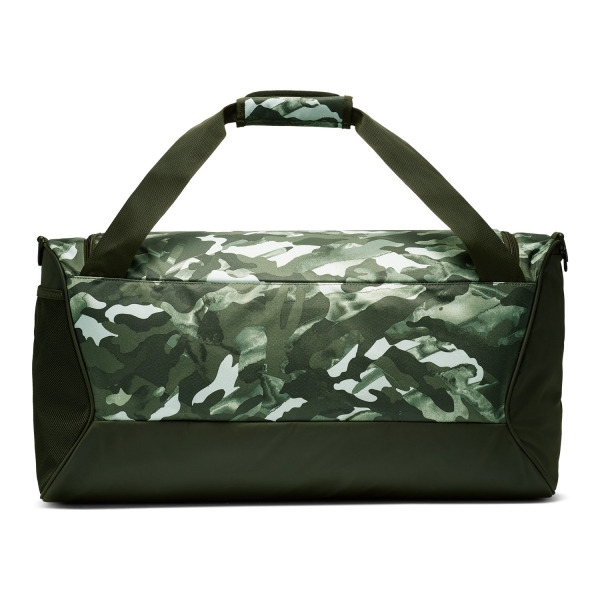 Nike Brasilia 9.0 Print Bolso Medio - White/Sequoia/Metallic Cool Grey