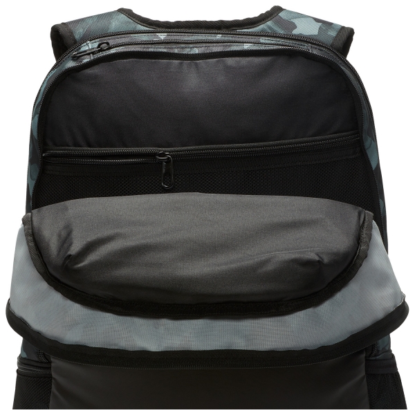 Nike Brasilia 9.0 Print XL Backpack - Light Smoke Grey/Black/Metallic Cool Grey