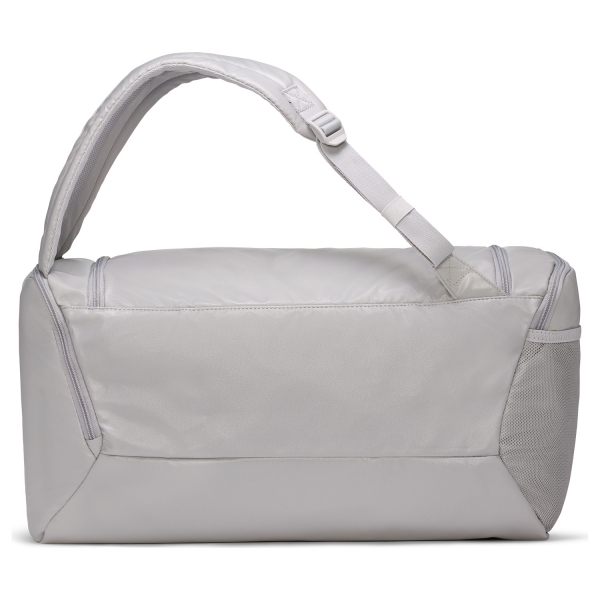 Nike Brasilia Swoosh Duffle - Light Smoke Grey/White