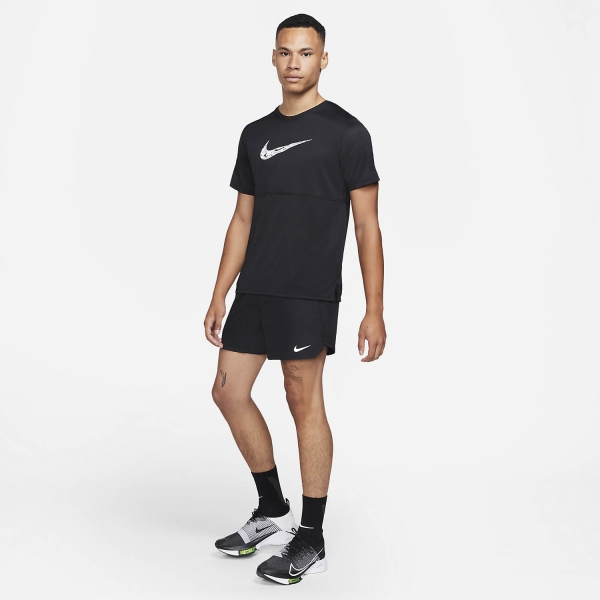Nike Challenger 5in Shorts - Black/Reflective Silver