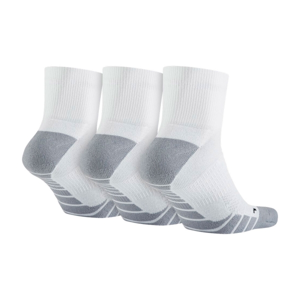 Nike Dry Cushion x 3 Socks - White/Wolf Grey/Black