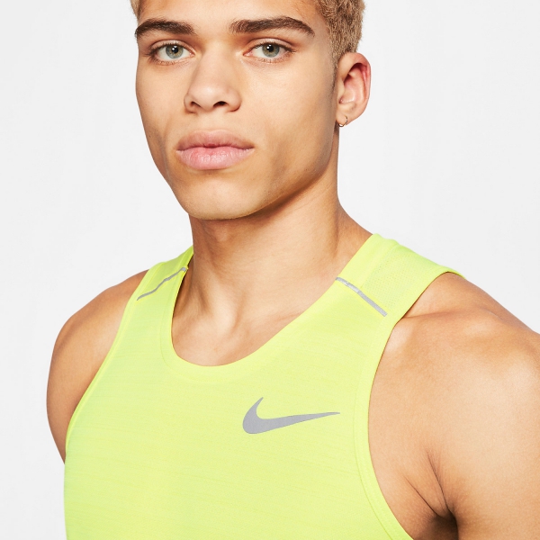 Nike Dry Miler Tank - Limelight/Heather/Reflective Silver