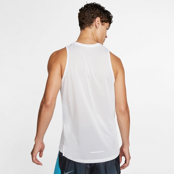 Nike Dry Miler Tank - White/Vast Grey/Reflective Silver