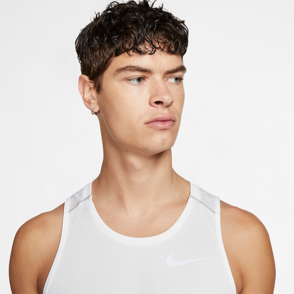 Nike Dry Miler Tank - White/Vast Grey/Reflective Silver