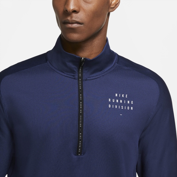Nike Element Run Division Shirt - Midnight Navy/Reflective Silver