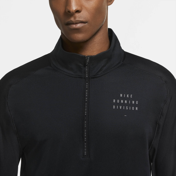 Nike Element Run Division Shirt - Black/Reflective Silver