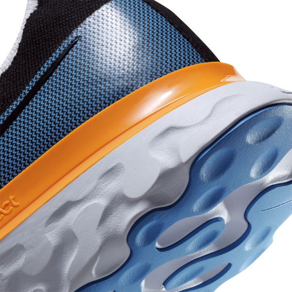 Nike React Infinity Run Flyknit - Black/University Blue/Laser Orange/White