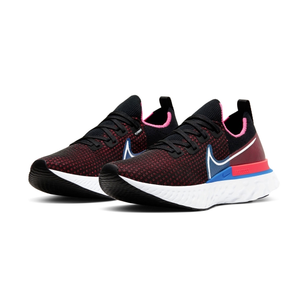 Nike React Infinity Run Flyknit - Black/White/Red Orbit/Photo Blue