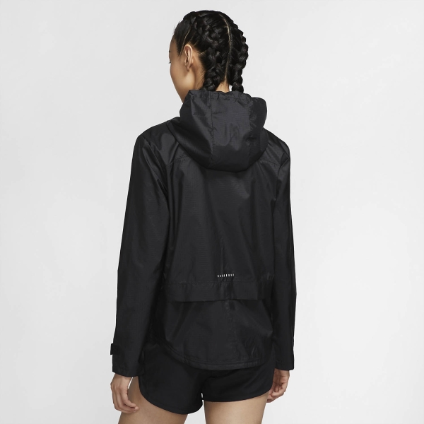 Nike Essential Chaqueta - Black/Reflective Silver