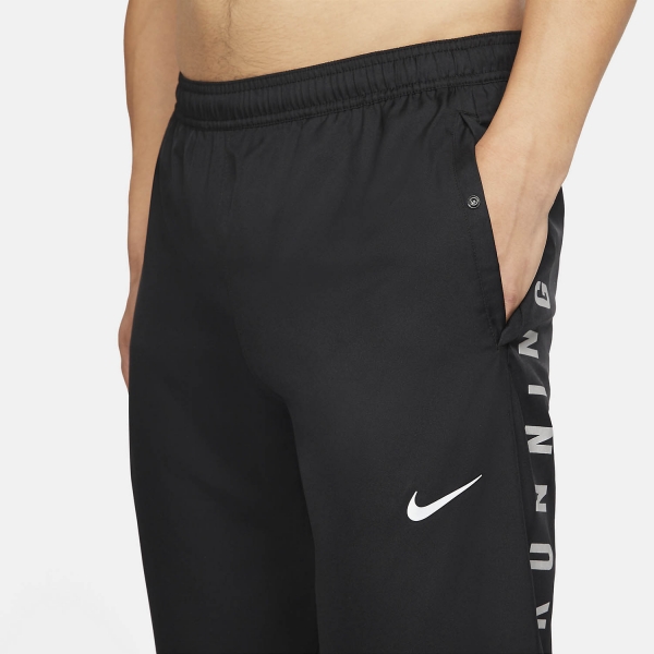 Nike Essential Run Division Pants - Black/Reflective Silver