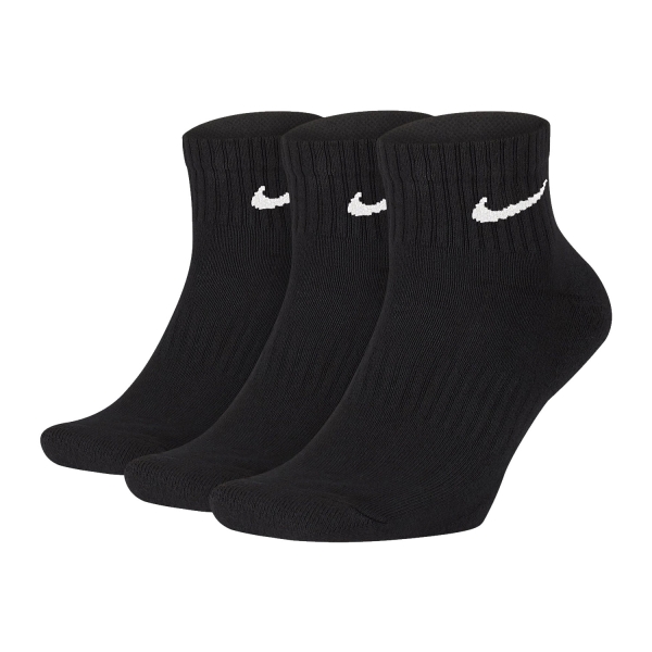 Running Socks Nike Everyday Cushion x 3 Socks  Black/White SX7667010