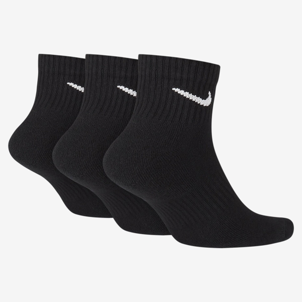 Nike Everyday Cushion x 3 Calcetines - Black/White