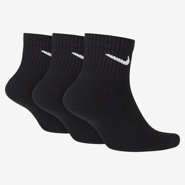 Nike Everyday Cushion x 3 Calze - Black/White