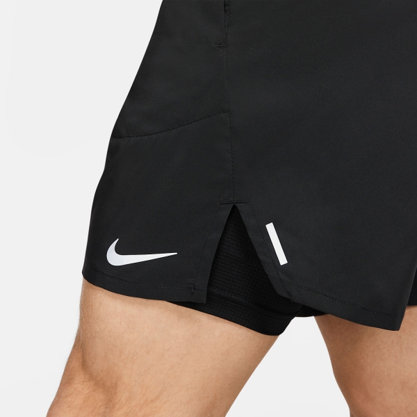 Nike Flex Stride 2 in 1 7in Shorts - Black/Reflective Silver