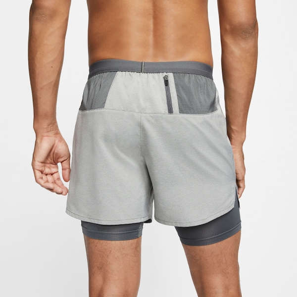 Nike Flex Stride 2 in 1 5in Shorts - Iron Grey/Heather/Reflective Silver