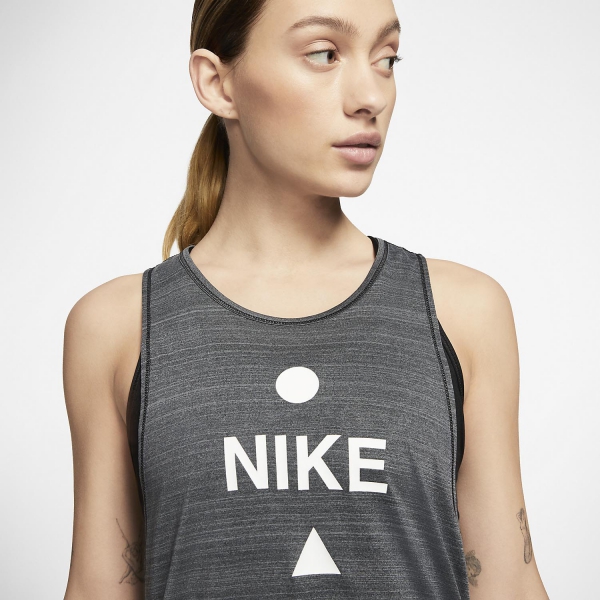 Nike Icon Clash Tank - Black/Heather/Smoke Grey/White