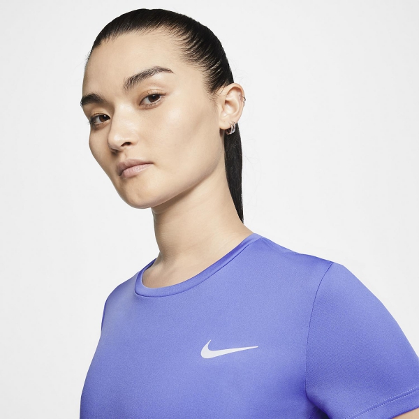 Nike Miler Maglietta - Shappire/Reflective Silver