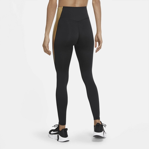 Nike One Tights - Black/Metallic Gold