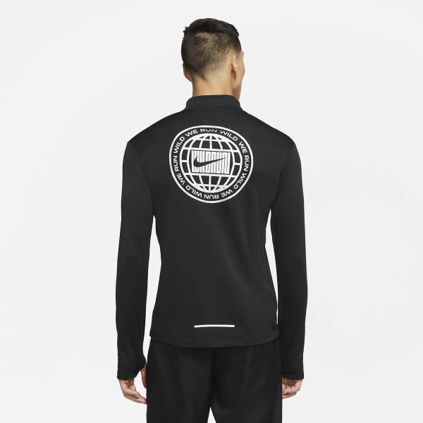 Nike Pacer Wild Run Shirt - Black/Reflective Silver