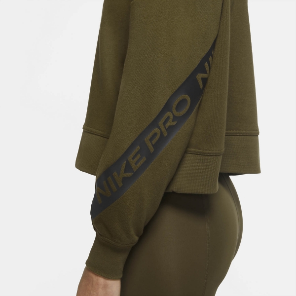 Nike Pro Dri-FIT Get Fit Sudadera - Olive Flak/Black