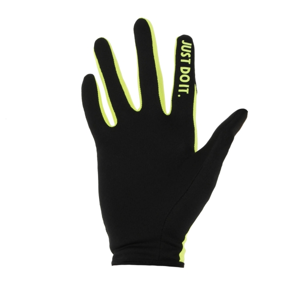 Nike Rally 2.0 Run Gloves Woman - Black/Volt/Silver