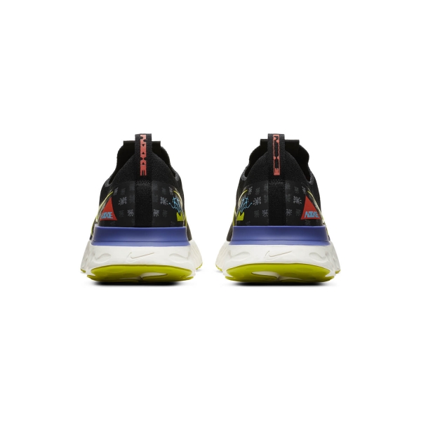 Nike React Infinity Run Flyknit AS - Black/Bright Cactus/Sail/Rush Violet