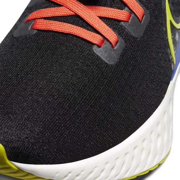 Nike React Infinity Run Flyknit AS - Black/Bright Cactus/Sail/Rush Violet
