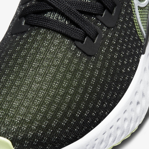 Nike React Infinity Run Flyknit - Black/White/Barely Volt/Glacier Ice