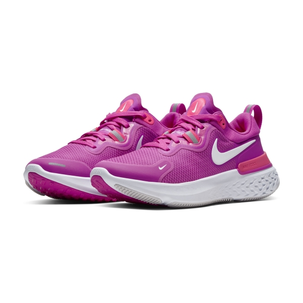 Nike React Miler - Fire Pink/White/Team Orange/Vast Grey