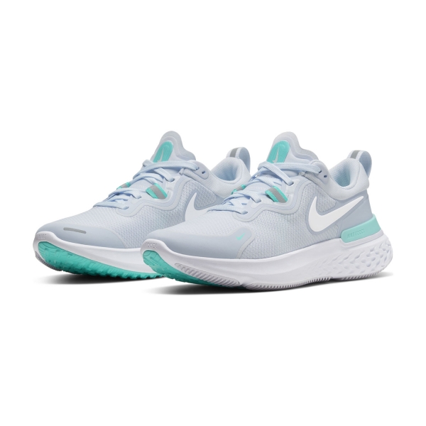 Nike React Miler - Football Grey/White/Aurora Green
