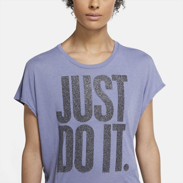 Nike Sleeve Sparkle Camiseta - World Indigo/Black