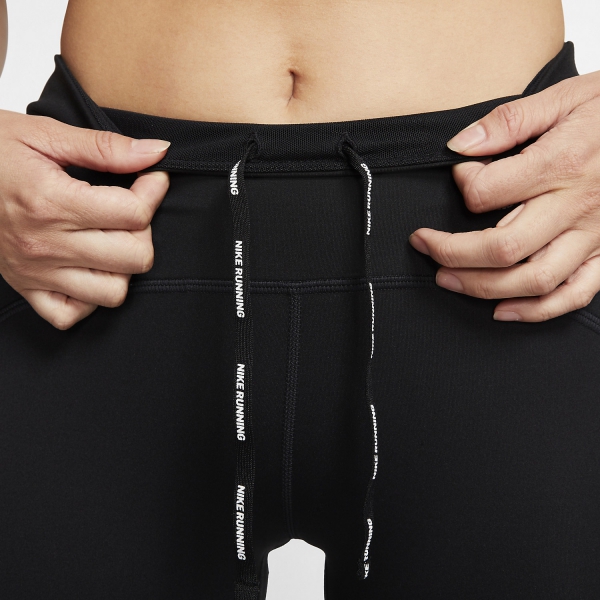 Nike Speed Just Do It 7/8 Tights - Black/White/Reflective Silver