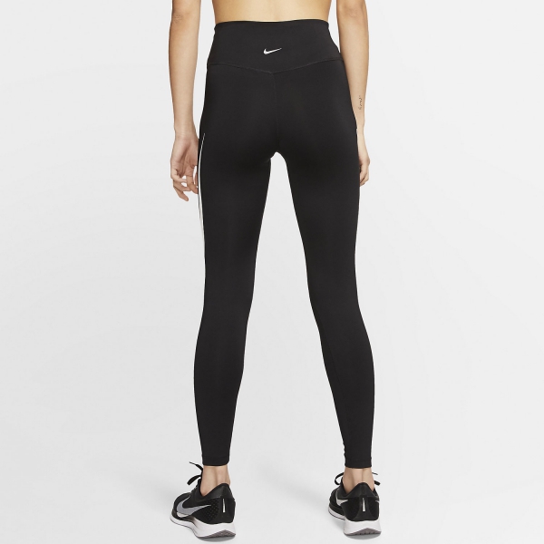 Nike Swoosh 7/8 Tights - Black/Reflective Silver