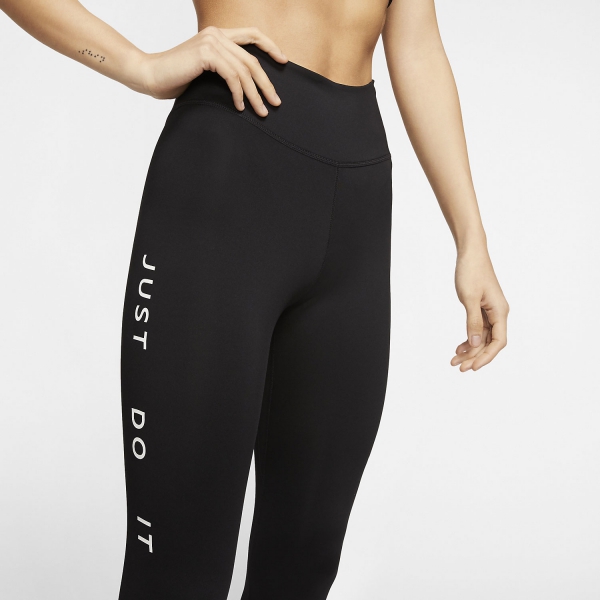 Nike Swoosh 7/8 Tights - Black/Reflective Silver