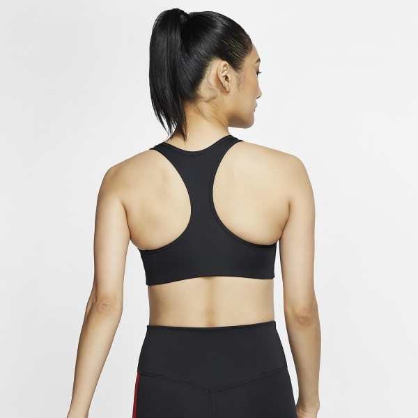 Nike Swoosh Sports Bra - Black/White