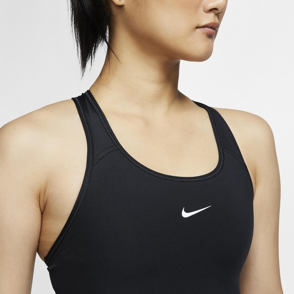 Nike Swoosh Women's Sports Bra - Black/White