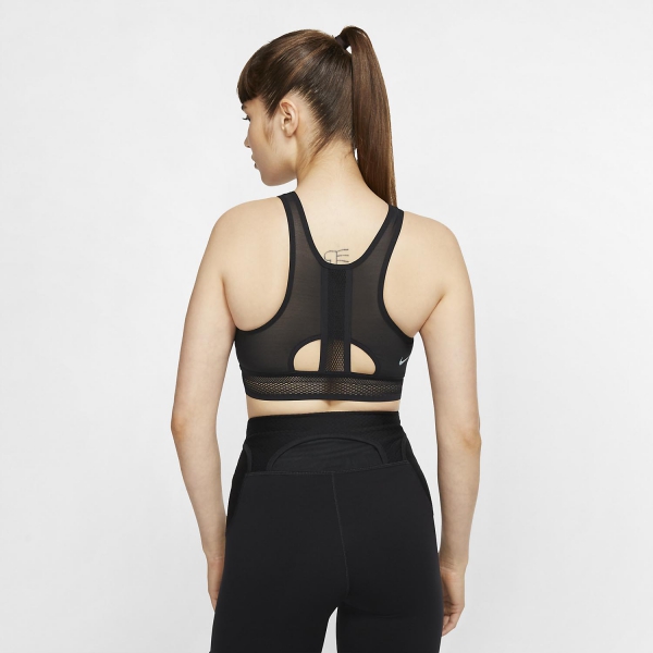 Nike Swoosh Ultrabreathe Sports Bra - Black