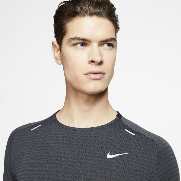 Nike TechKnit Ultra Shirt - Black/Dark Smoke Grey/Reflective Silver