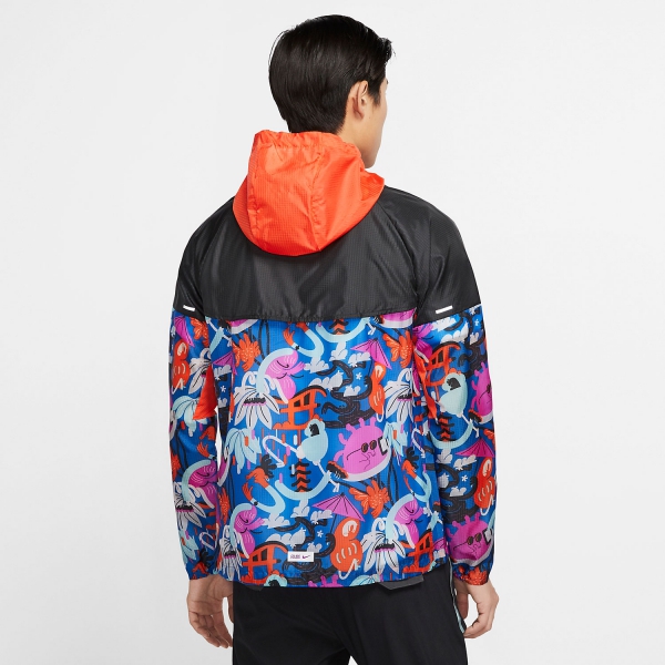 Nike Tokyo Windrunner Jacket - Black/Team Orange