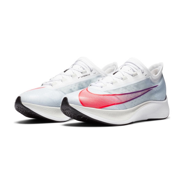 Nike Zoom Fly 3 - White/Flash Crimson/Spruce Aura