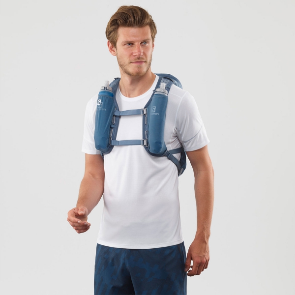 Salomon Agile 12 Set Backpack - Copen Blue/Dark Denim