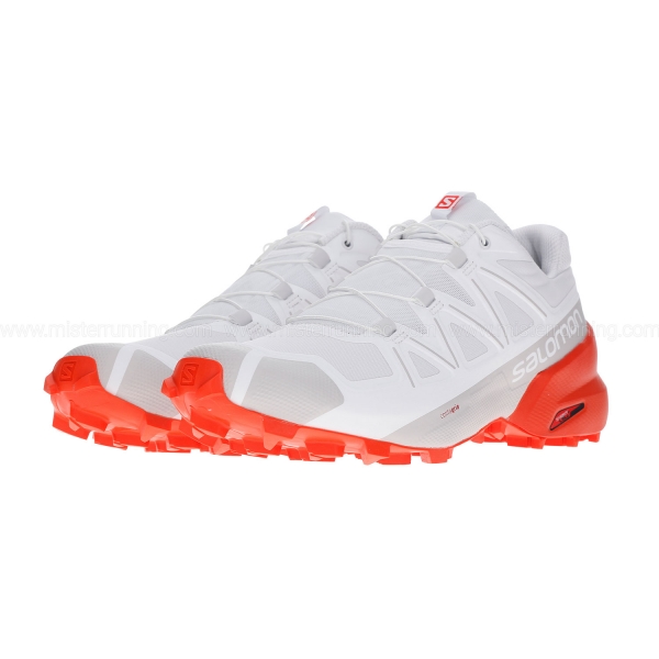 Salomon Speedcross 5 - White/Cherry Tomato