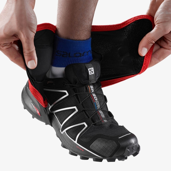 Salomon Trail Polainas Altas - Black/Red