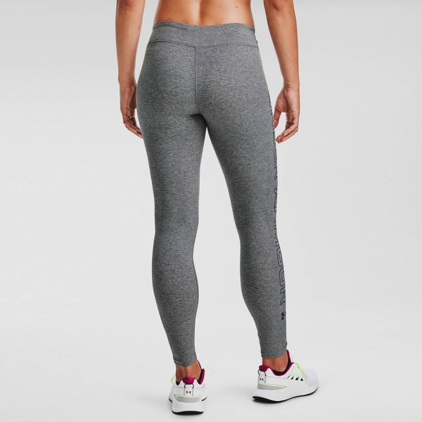 Under Armour Favorite Wordmark Tights - Carbon Heather/Black
