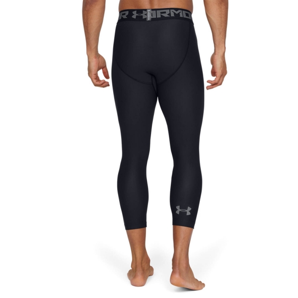 Under Armour HeatGear Compression 3/4 Leggings - Black/Grey