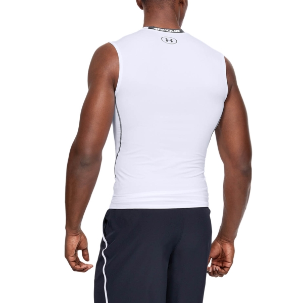 Under Armour HeatGear Compression Tank - White