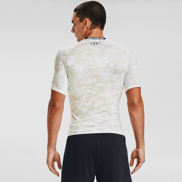Under Armour HeatGear Camo T-Shirt - White/Pitch Grey