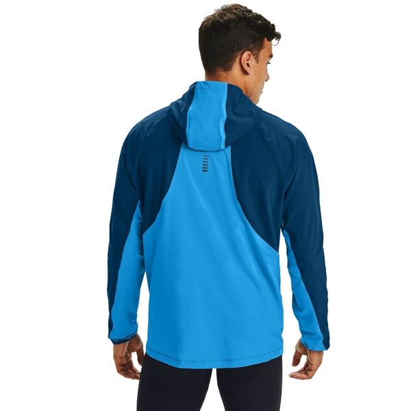 Under Armour Qualifier OutRun Chaqueta - Graphite Blue/Electric Blue/Reflective