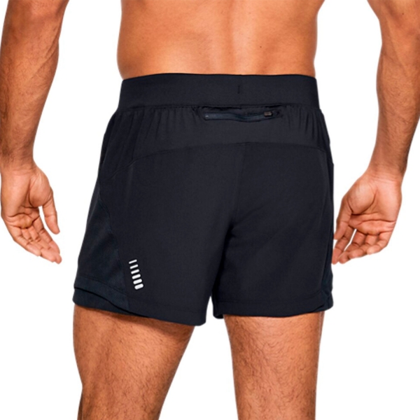 Under Armour Qualifier Speedpocket 5in Shorts - Black